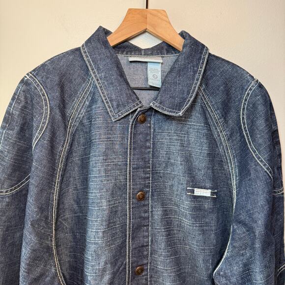 Vintage 90s Y2K Rocawear Men's Snap Front Denim Jacket Size X-Large - Picture 2 of 8